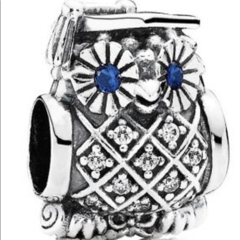 PANDORA Graduate Owl Sterling Silver Charm